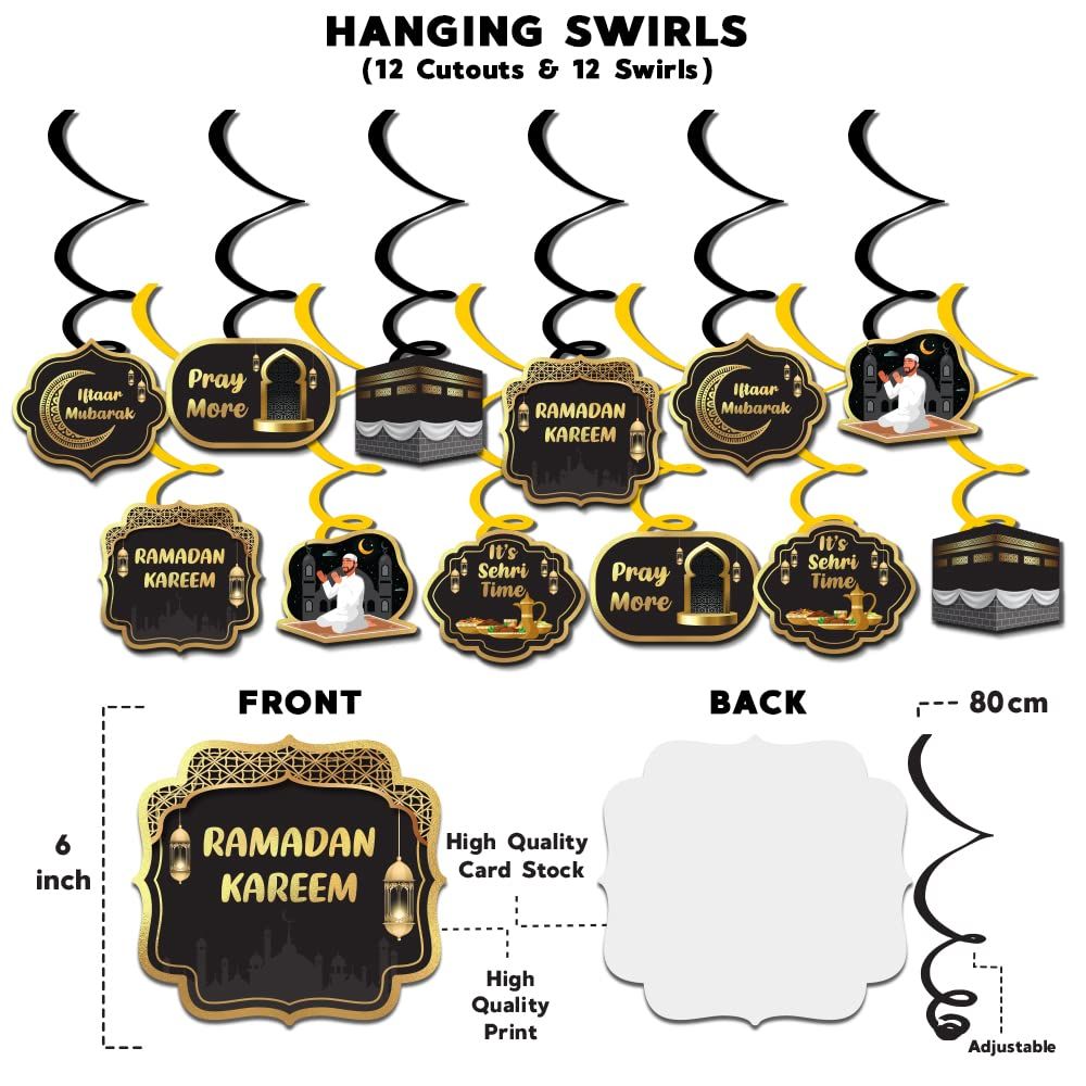 Hanging Swirls For Eid/Ramadan Decoration