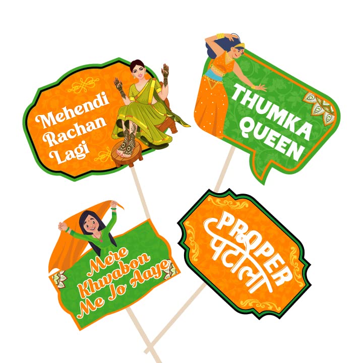 Mehendi Photobooth Props