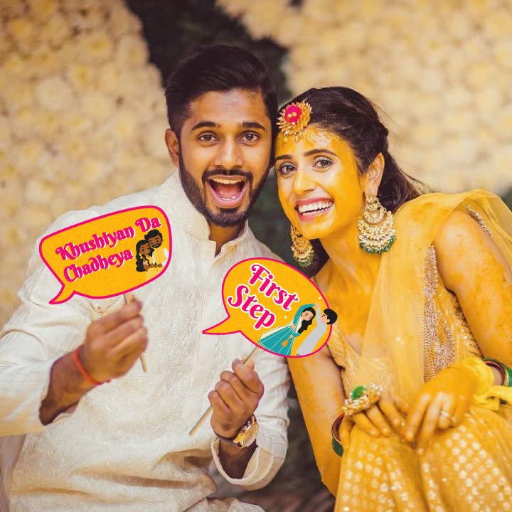Haldi Photobooth Props