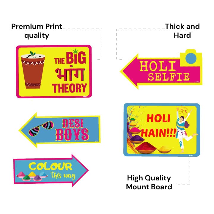 Photobooth Props For Holi - Type 1