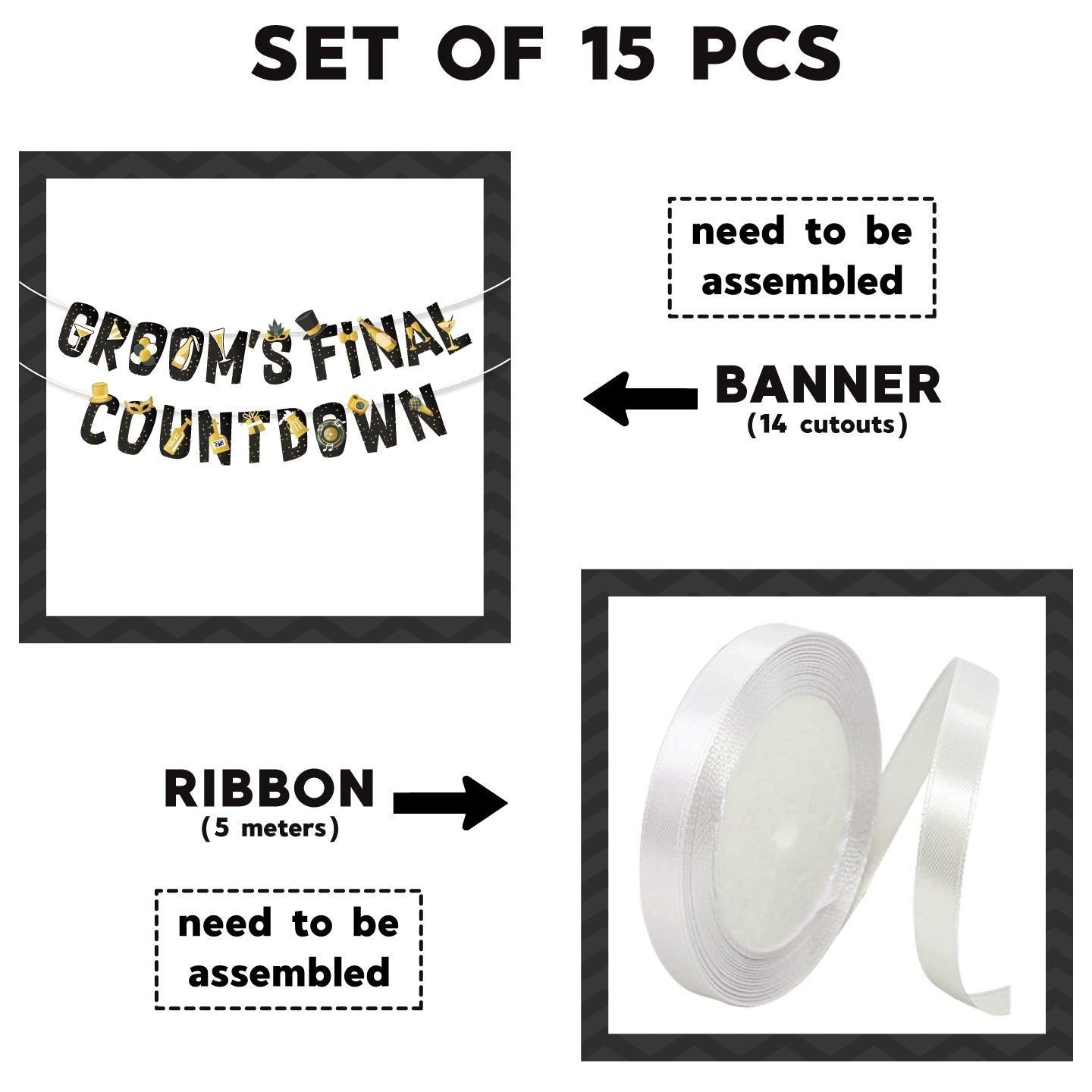 Groom's Final Countdown Banner