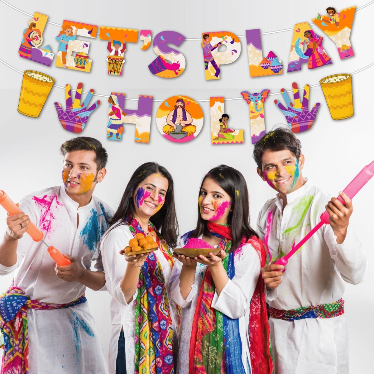 Let's Play Holi Banner 2
