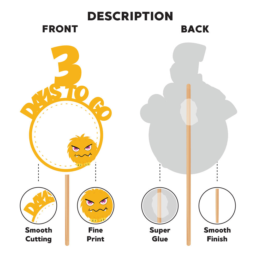 Monster Theme Countdown Props