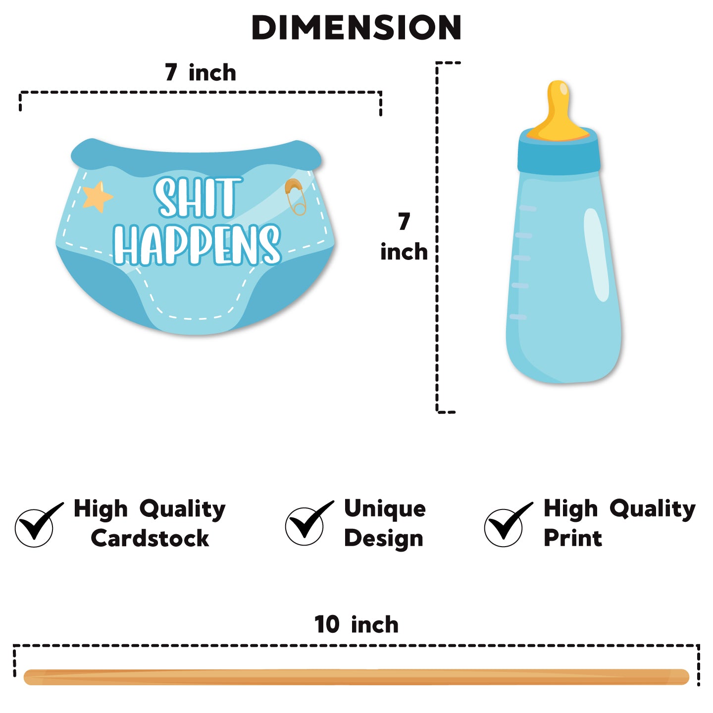 Photobooth Props For Boy's Naming Ceremony