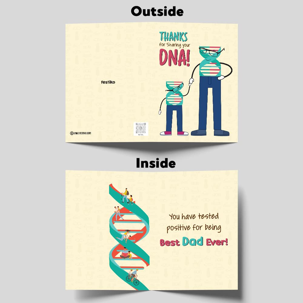 Father's Day DNA Greeting Card