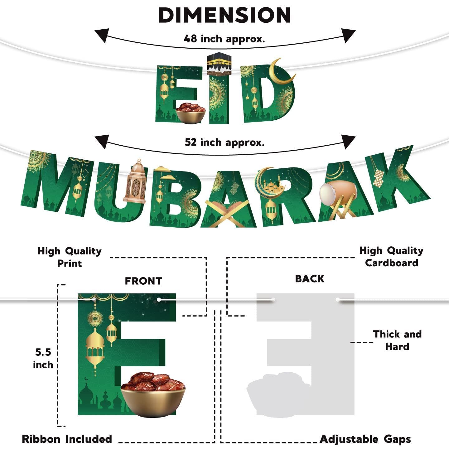 Eid Mubarak Banner (Green)