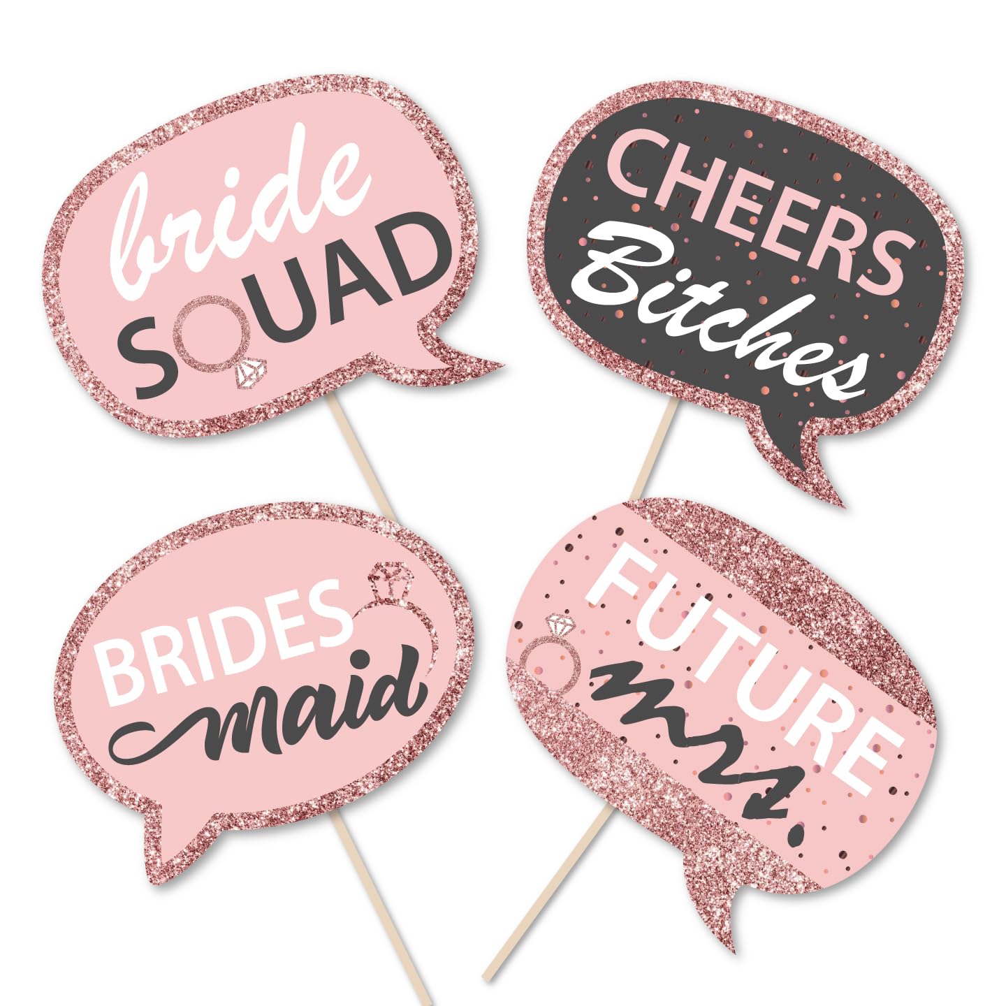 Black Pink Bride To Be Photobooth Props – Festiko