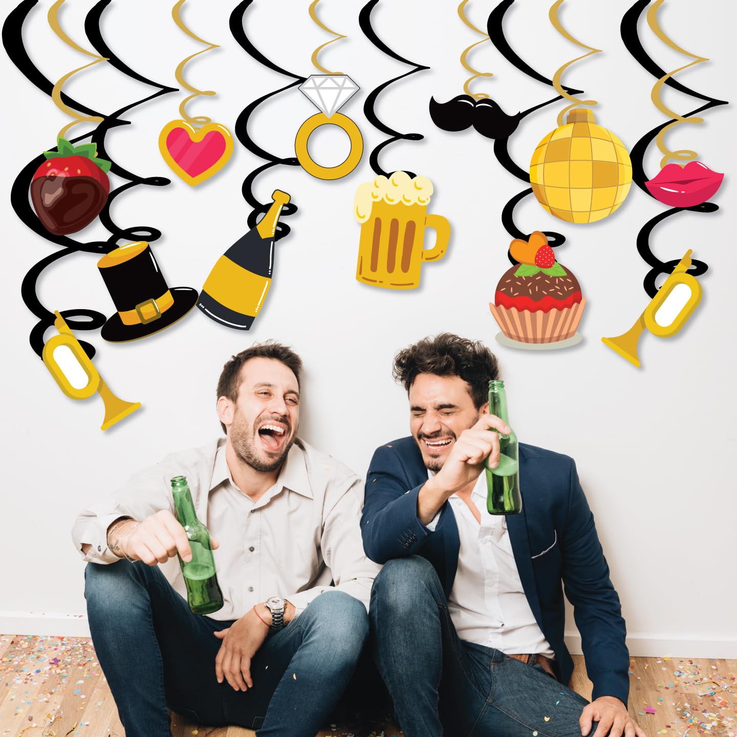 Tuxedo Theme Groom To Be Swirls