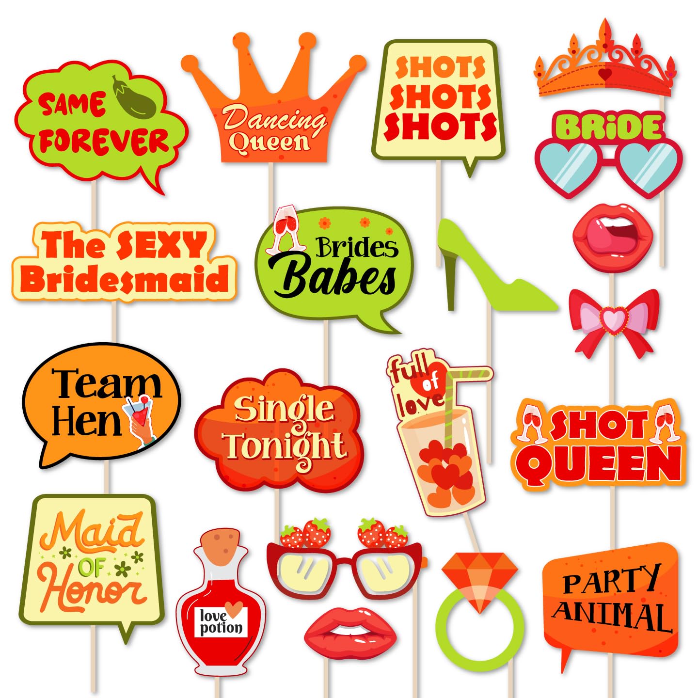 Tequila Theme Bride To Be Photobooth Props