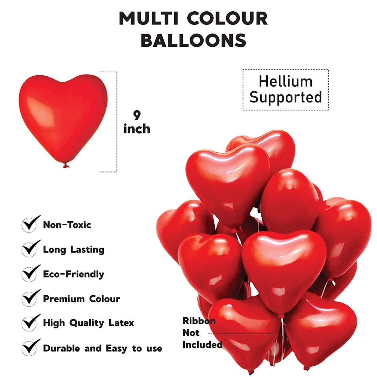 Celebrate your love day with our exclusive Red Heart Balloons.