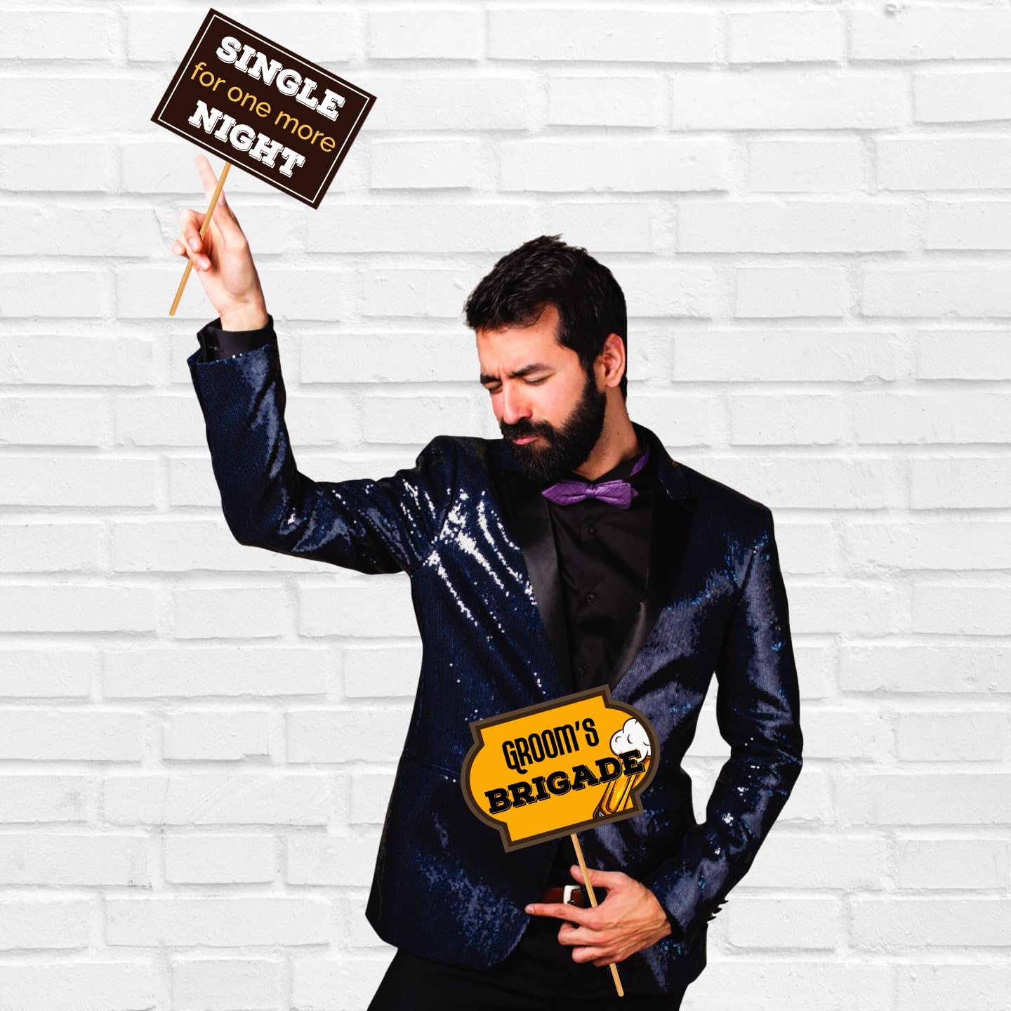 Beer Theme Groom To Be Photobooth Props