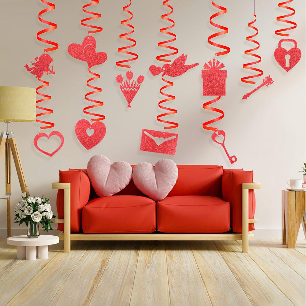 Swirls In Red For Valentine's Day