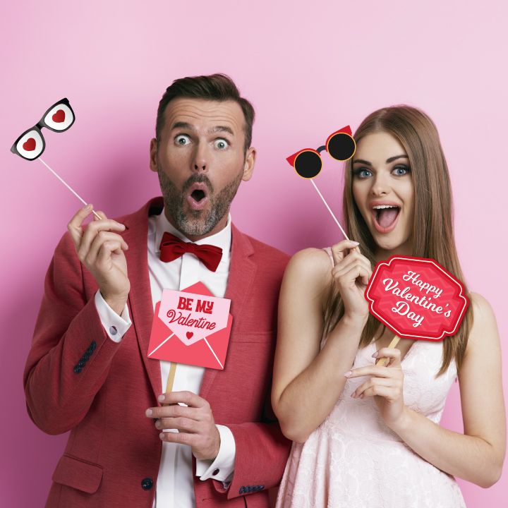 Photobooth Props For Valentine's Day