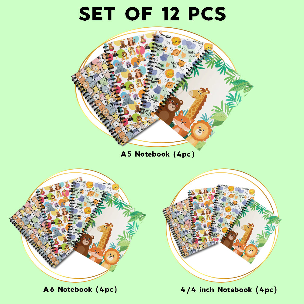 Jungle Animal Theme Spiral Notebooks