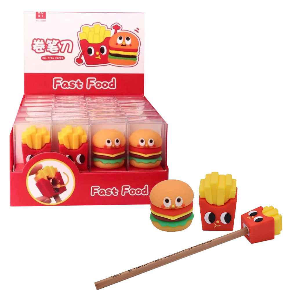 Fast Food Theme Sharpeners (Burger & Fries)