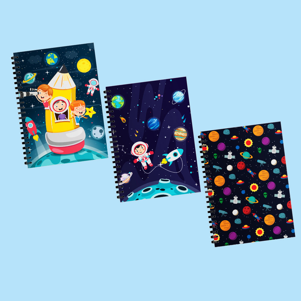 Space Theme Spiral Notebooks