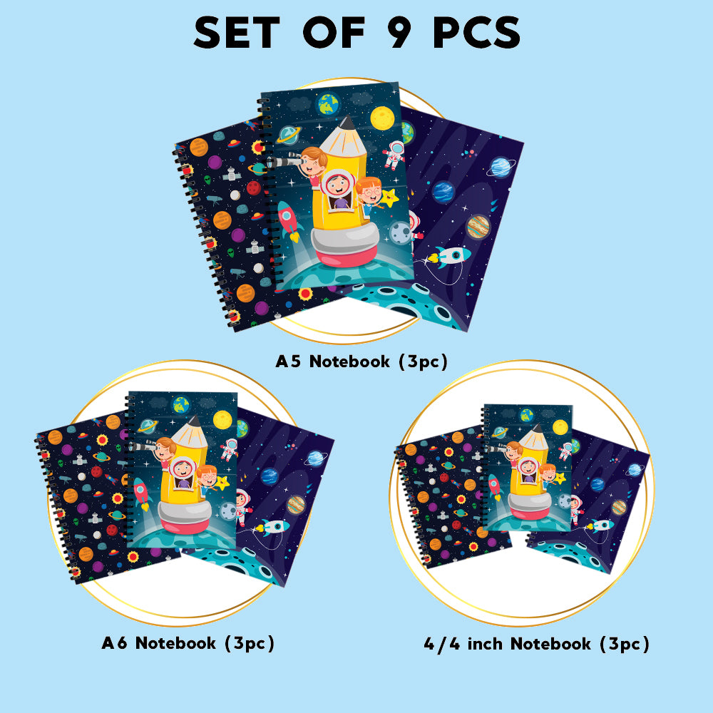 Space Theme Spiral Notebooks