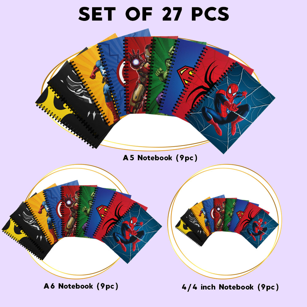 Superhero Theme Spiral Notebooks