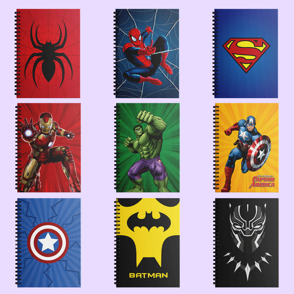 Superhero Theme Spiral Notebooks