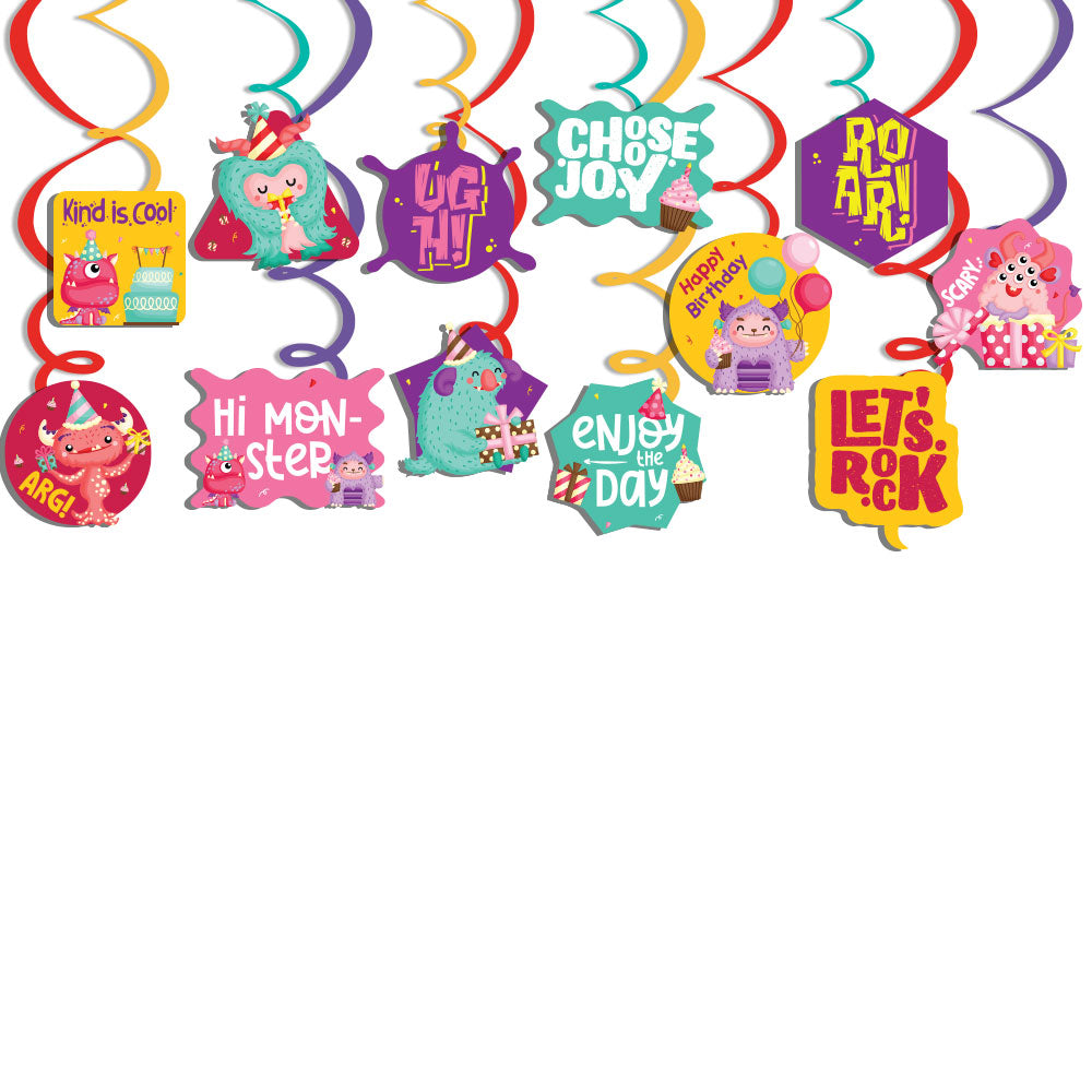 Monster Girl Theme Hanging Swirls