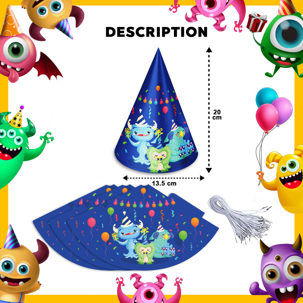 Monster Boy Theme Cone Hats