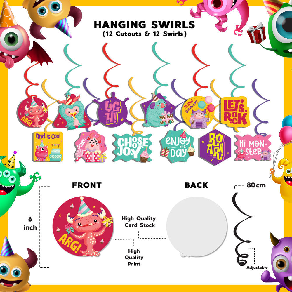 Monster Girl Theme Hanging Swirls